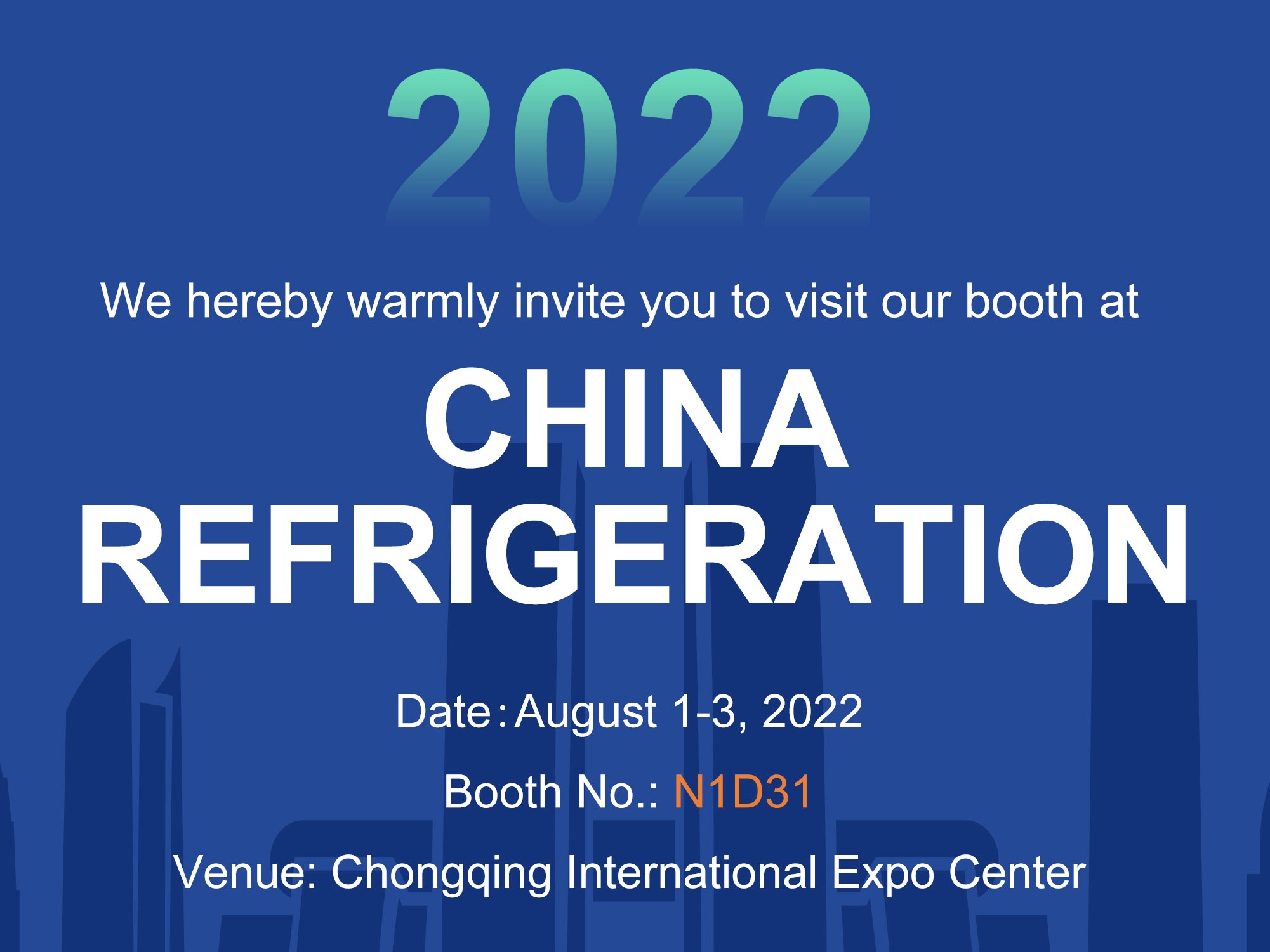 Invitation | Waiting for You at China Refrigeration 2022